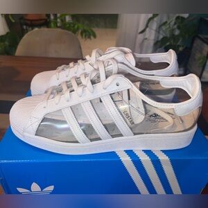 Adidas men superstar transparent 10 1/2